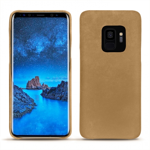 Funda de piel Samsung Galaxy S9Sable vintage ( Pantone #9b7340 ) 