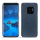 Samsung Galaxy S9 leather cover - Jean vintage ( Roughtcut - Pantone 285U  ) 