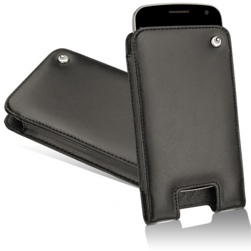 Samsung Galaxy Nexus leather case - Noir ( Nappa - Black ) 