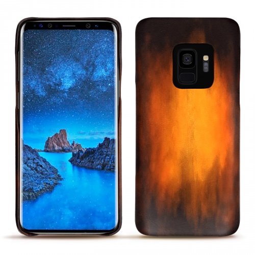 가죽 커버 Samsung Galaxy S9Fauve Patine