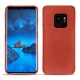 Samsung Galaxy S9 leather cover - Arange clouquié