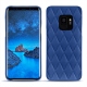 Funda de piel Samsung Galaxy S9 - Bleu océan - Couture ( Nappa - Pantone 293C ) 