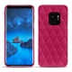 Samsung Galaxy S9 leather cover - Rose fluo - Couture