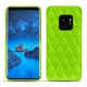 Capa em pele Samsung Galaxy S9 - Vert fluo - Couture