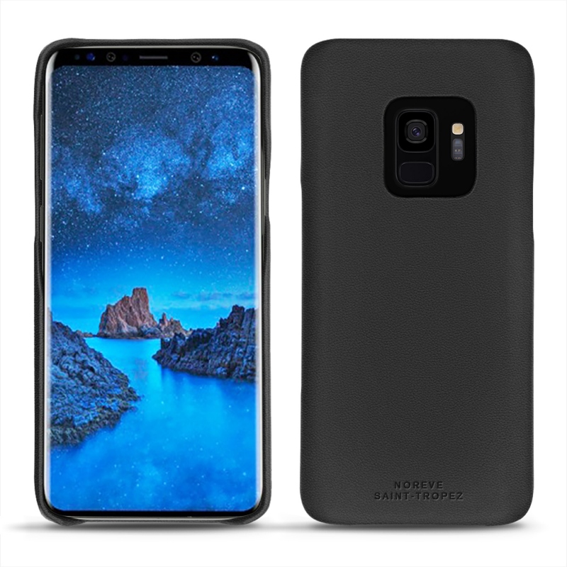 Samsung Galaxy S9 leather cover - Noir PU