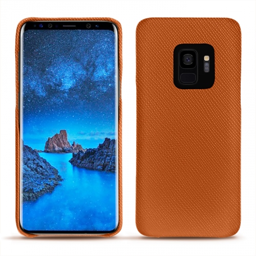 Custodia in pelle Samsung Galaxy S9Orange vibrant ( Pantone #e36b39 ) 
