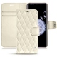 Housse cuir Samsung Galaxy S9+ - Blanc - Couture ( Bologna - White ) 