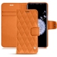 Housse cuir Samsung Galaxy S9+ - Orange - Couture ( Nappa - Pantone 1495U ) 