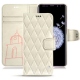 Samsung Galaxy S9+ leather case - Blanc escumo - Couture