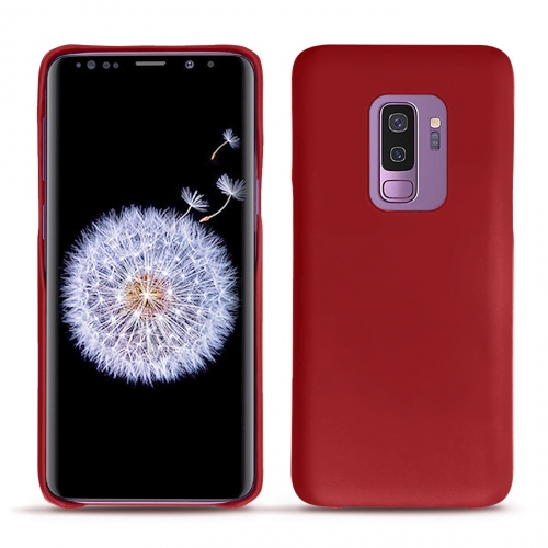 Lederschutzhülle Samsung Galaxy S9+Rouge ( Nappa - Pantone #d50032 ) 