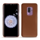 Samsung Galaxy S9+ leather cover - Marron ( Nappa - Pantone 1615C ) 