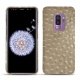 Custodia in pelle Samsung Galaxy S9+ - Autruche desert