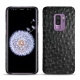 Lederschutzhülle Samsung Galaxy S9+ - Autruche nero