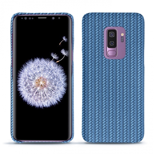 Protections (housses, coques, étuis) en cuir fabriquées main pour Samsung Galaxy S9+ Abaca ishia ( Pantone #395775 ) 
