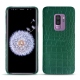 Samsung Galaxy S9+ leather cover - Crocodile pino