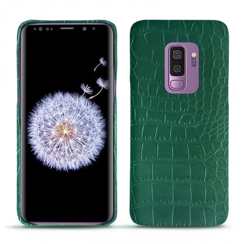 Custodia in pelle Samsung Galaxy S9+Crocodile pino ( Pantone #173F35 ) 