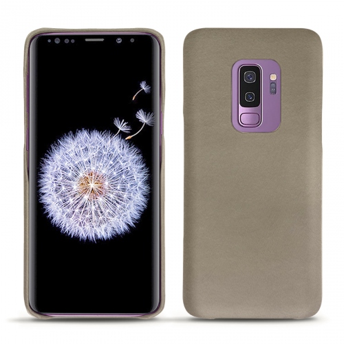 Samsung Galaxy S9+ leather coverDarboun sabla ( Pantone #BCB1A1 )