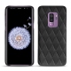 Coque cuir Samsung Galaxy S9+ - Noir - Couture ( Nappa - Black ) 