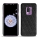 Samsung Galaxy S9+ leather cover - Ebène - Couture ( Sleek P C12 - Black ) 