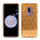 Coque cuir Samsung Galaxy S9+ - Or Maïa - Couture