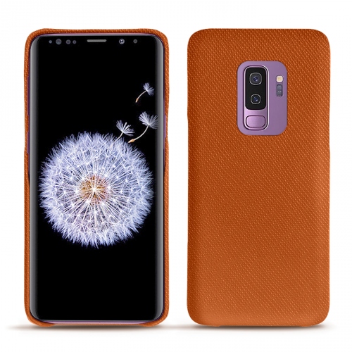 Lederschutzhülle Samsung Galaxy S9+Orange vibrant ( Pantone #e36b39 ) 