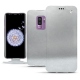 Housse cuir Samsung Galaxy S9+ - Platinium ( Pantone 877C ) 