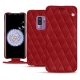 Samsung Galaxy S9+ leather case - Rouge - Couture ( Nappa - Pantone 199C ) 