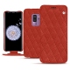 Funda de piel Samsung Galaxy S9+ - Papaye - Couture ( Pantone 180C ) 