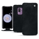 Samsung Galaxy S9+ leather case - Dark vintage ( Roughtcut - Black#5256 ) 