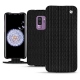 Custodia in pelle Samsung Galaxy S9+ - Abaca nero