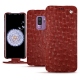 Lederschutzhülle Samsung Galaxy S9+ - Autruche ciliegia