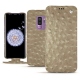 Capa em pele Samsung Galaxy S9+ - Autruche desert