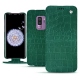 Custodia in pelle Samsung Galaxy S9+ - Crocodile pino