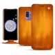 Samsung Galaxy S9+ leather case - Orange Patine