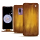 Housse cuir Samsung Galaxy S9+ - Doré Patine