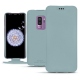 Samsung Galaxy S9+ leather case - Bleu Ciel PU