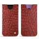 Pochette cuir Samsung Galaxy S9+ - Autruche ciliegia