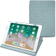 Apple iPad 9.7" (2018) leather case - Bleu ciel - Couture ( Nappa - Pantone 277C ) 