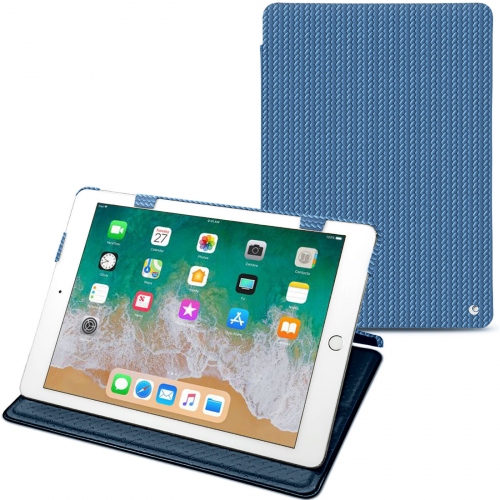 Funda de piel Apple iPad 9.7' (2018)Abaca ishia ( Pantone #395775 ) 