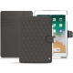 Custodia in pelle Apple iPad  9.7" (2018) - Anthracite - Couture ( Pantone 424C ) 