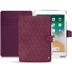 Housse cuir Apple iPad 9.7" (2018) - Prune vintage - Couture