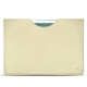 Apple iPad 9.7" (2017) leather pouch - Ivoire ( Sleek P C12 - White ) 