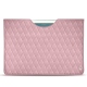 Pochette cuir Apple iPad 9.7" (2017) - Rose - Couture ( Nappa - Pantone 2365C ) 