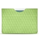 Apple iPad 9.7" (2017) leather pouch - Vert olive - Couture ( Nappa - Pantone 578U ) 