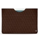 Lederschutzhülle Apple iPad 9.7" (2017) - Châtaigne - Couture ( Pantone 476C ) 