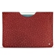 Pochette cuir Apple iPad 9.7" (2017) - Autruche ciliegia
