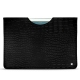 Pochette cuir Apple iPad 9.7" (2017) - Crocodile nero