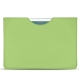 Apple iPad 9.7" (2017) leather pouch - Vert olive PU