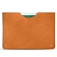 Apple iPad 9.7" (2018) leather pouch - Mandarine vintage ( Pantone 165C ) 