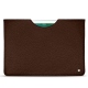 Apple iPad 9.7" (2018) leather pouch - Châtaigne ( Pantone 476C ) 
